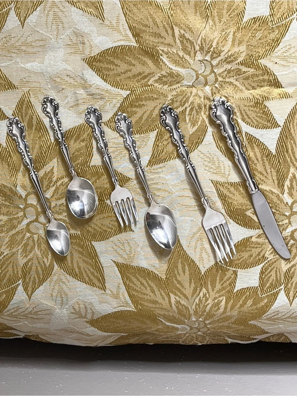 Vintage Community Child's Silver Plated 6 pc Flatware Set Kid's